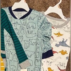 Carters 2 pairs toddler boy pjs all 2T NWT